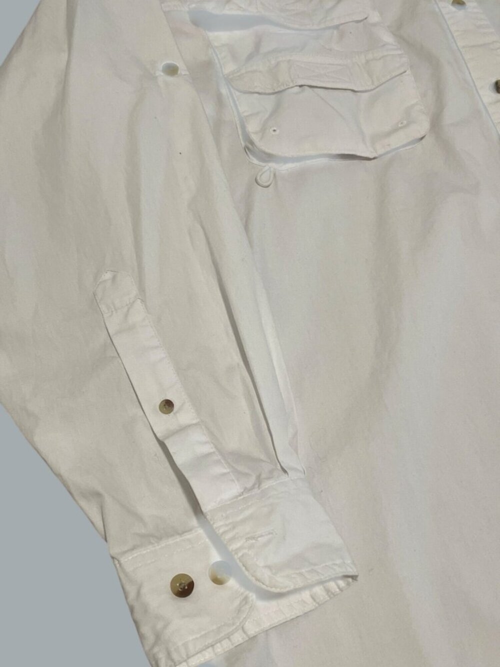 World Wide Sportsman Mens 2XL Vented Fishing Shirt Long Sleeve Beige Big Tall - Picture 6 of 15